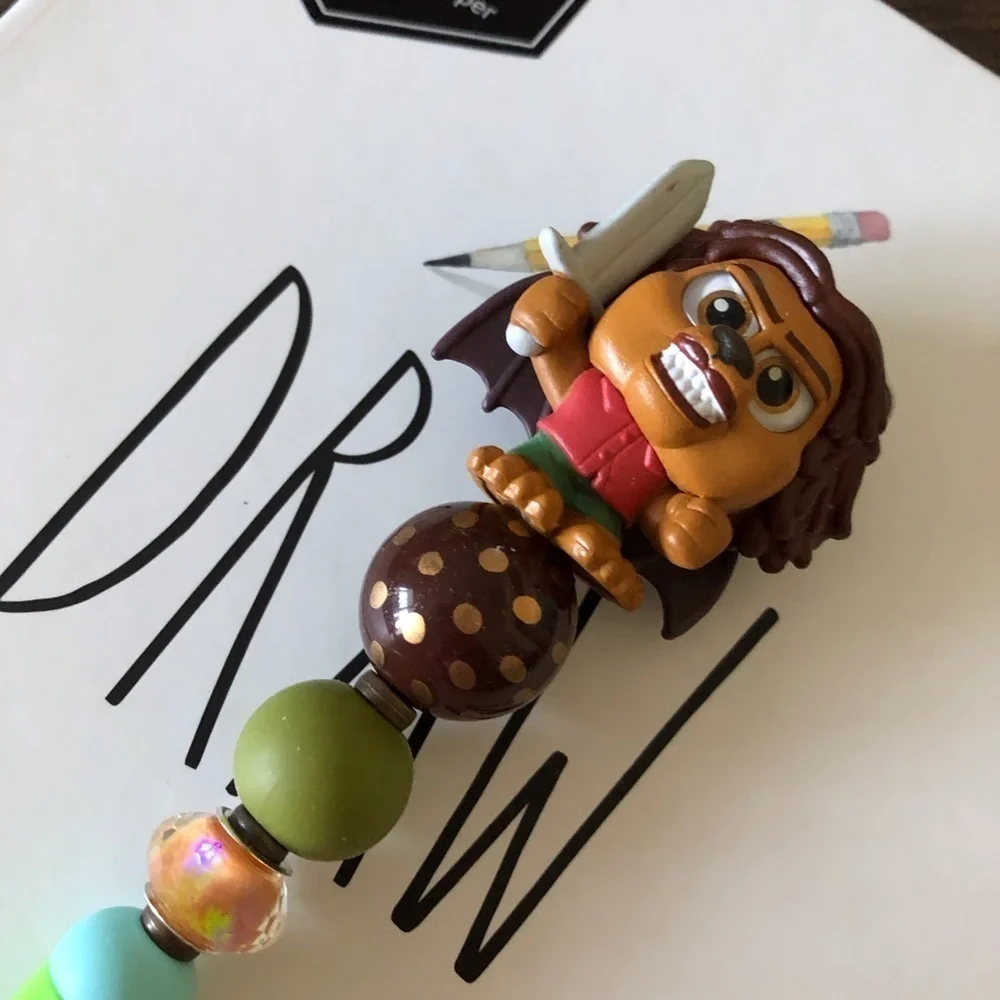 Disney Doorables: Onward: The Manticor handmade beaded pen